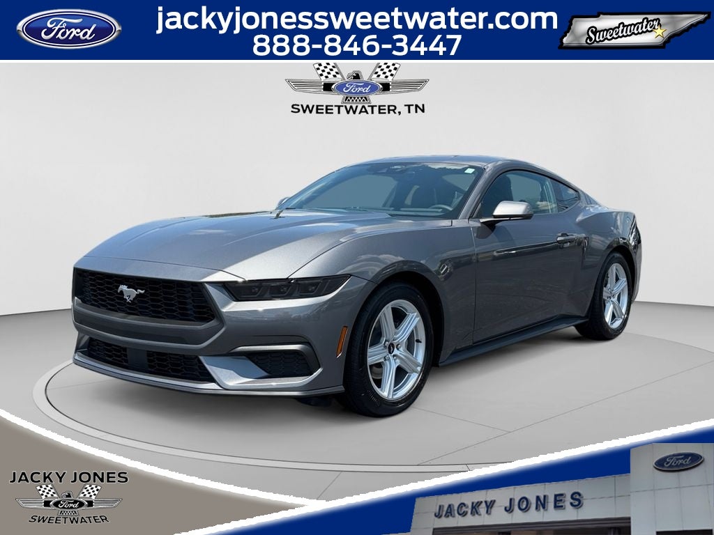 2026 Ford Mustang EcoBoost in Carbonized Gray Metallic — front three-quarter view