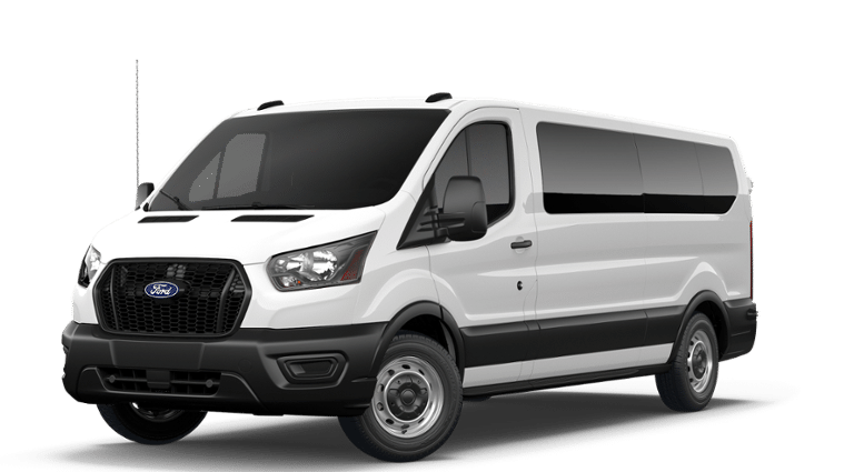 2026 Ford Transit Wagon Passenger Van XL in Oxford White — front three-quarter view