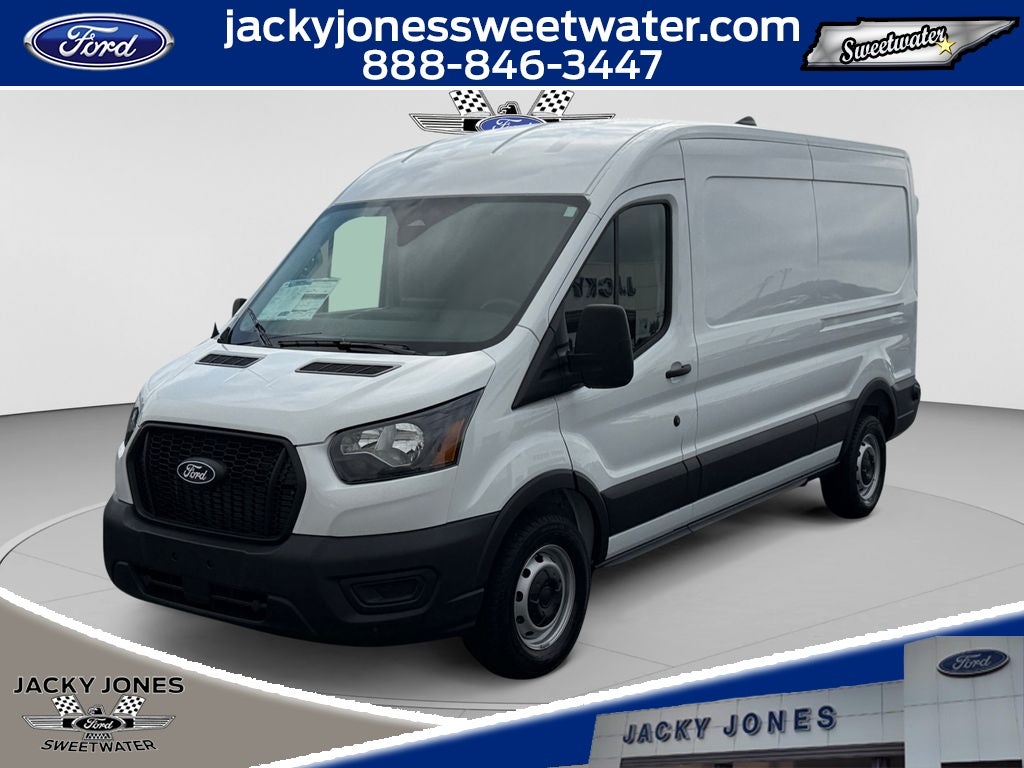 2026 Ford Transit Van Base in Oxford White — front three-quarter view