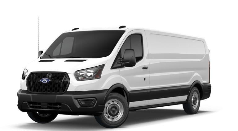 2026 Ford Transit Van Base in Oxford White — front three-quarter view