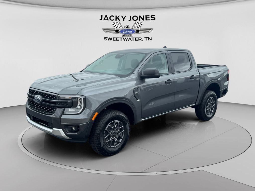 2026 Ford Ranger XLT Upcoming Demo in Carbonized Gray Metallic — front three-quarter view