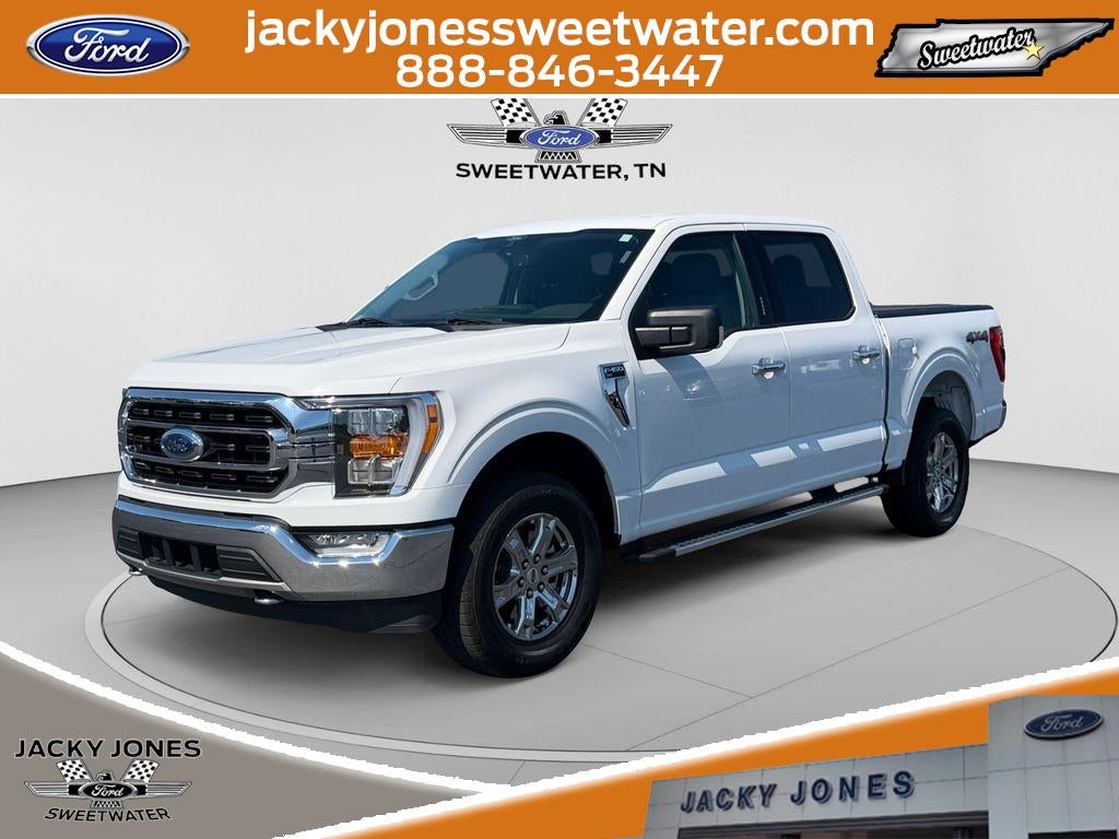 2021 Ford F-150 XLT Luxury in Oxford White — front three-quarter view