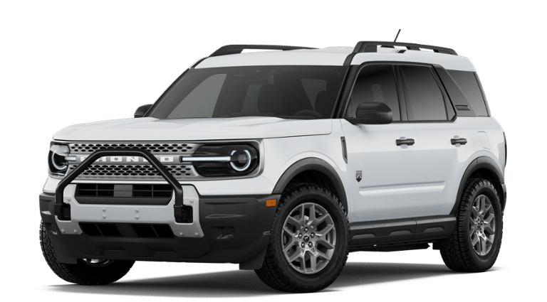 2026 Ford Bronco Sport Big Bend in Oxford White — front three-quarter view
