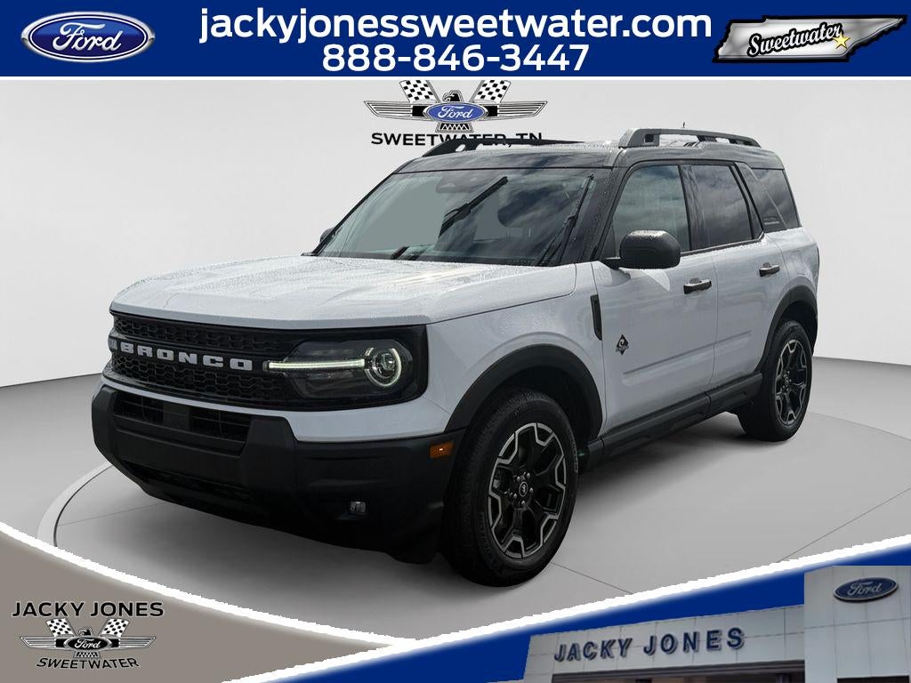 2026 Ford Bronco Sport Outer Banks in Oxford White — front three-quarter view