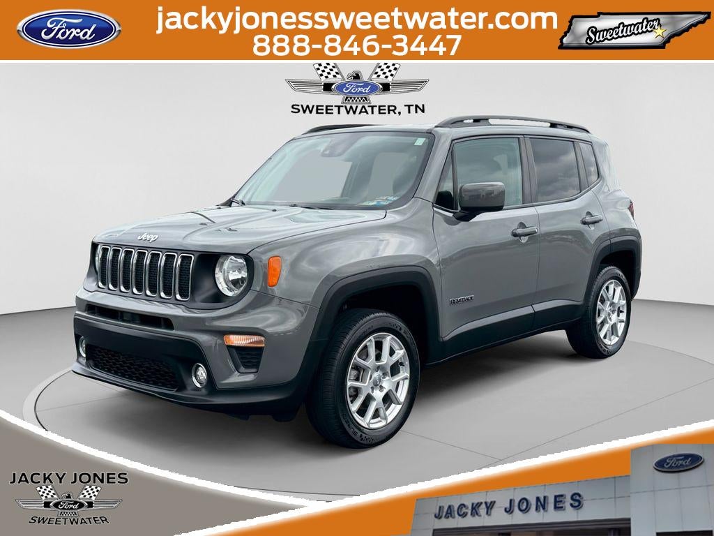 2021 Jeep Renegade Latitude in Sting-Gray Clearcoat — front three-quarter view
